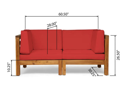 Oana - 2 Piece Loveseat Set With Water Resistant Cushions