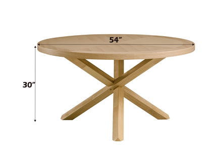 Kasem - Round Table With Matching Chair Dining Room Set