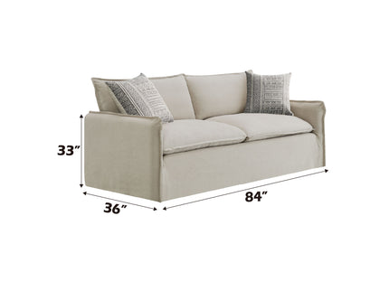 Upendo - Pattern Fabric 3 Pieces Living Room Set - Beige Yakety Yak Sand