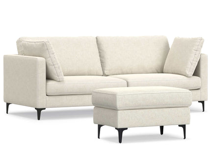 Ava - Mid Century Sofa With Ottoman Set