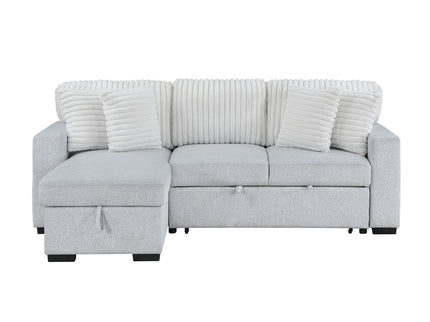 Ford - Reversible Pull Out Sofa Bed - Light Gray