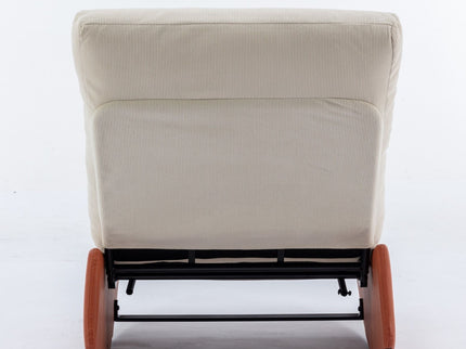 Modern Rocking Chair Recliner, Comfy Rocker Nursery Chair With Footrest, Accent Reading Chair, Upholstered Lounge Chair For Relaxing, Resting, Soft Padded Rocker For Indoor Living Room Bedroom