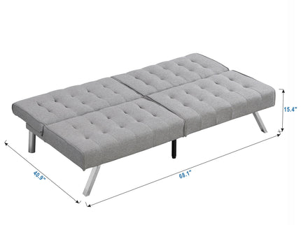 Comfortable Futon Sofa Bed - Gray