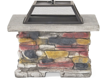 Outdoor Wood Bruning Magnesium Oxide Fire Pit With Lid