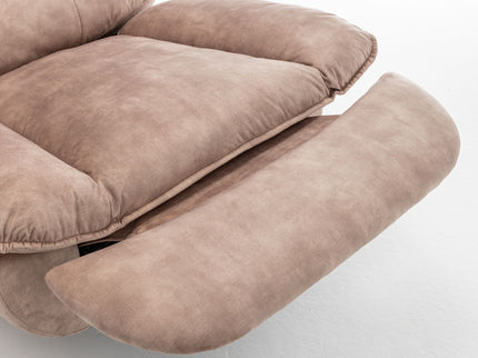 Modern Swivel Gliding Recliner Chair With Rocking Function And Phone Holder, Large Comfortable