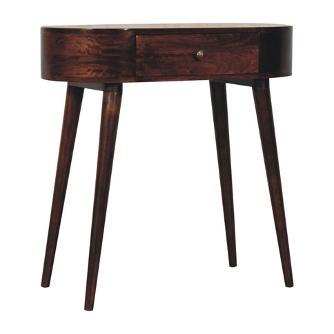 Rounded Wood Table