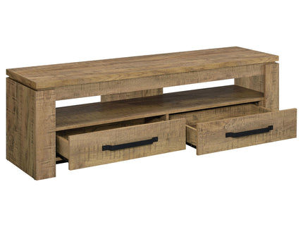 Tesoro - TV Stand With 2 Drawers - Mango Color