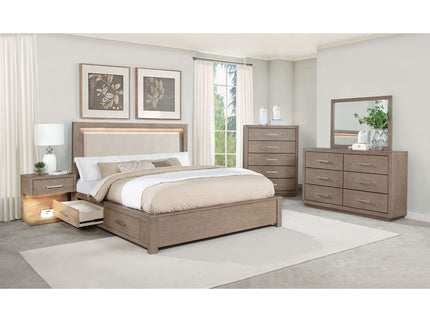 Gibbons - 6 Drawer Dresser And Mirror Set - Brown