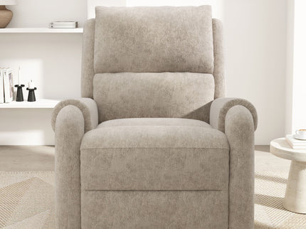 Manual Recliner Massage Chair With Swivel Rocker, 8 Massage Modes, Side Storage Pocket