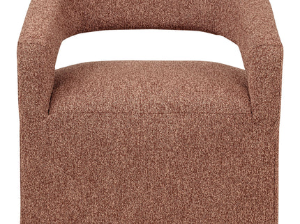 Brillia - Swivel Accent Chair - Burgundy