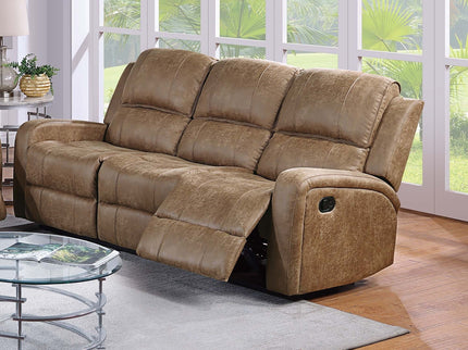 Modern Reclining Sofa With Padded Seat And Backrest