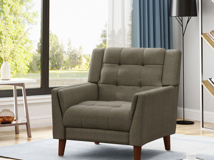 Luminaesque - Fabric Upholstered Armchair With Tufted Back