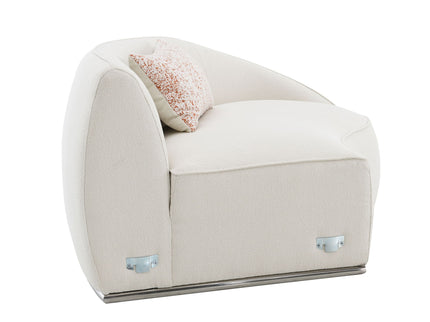 Sahara - Boucle Sectional Sofa With 3 Pillows - Beige