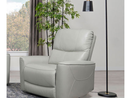 Dove Upholstered Power Recliner Chair With Smooth Power Recline And USB Charging - Gray