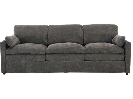 Cozy Upholstered 3 Seater Sofa With Double Cushion