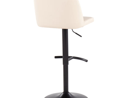 Toriano - Contemporary Adjustable Bar Stool With Rounded T Footrest (Set of 2)