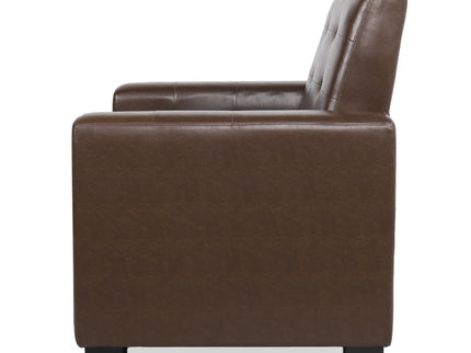 Langseth - Contemporary Tufted Pushback Recliner - Dark Brown