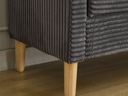 Upholstered Corduroy Flip Top Storage Bench For Living Room