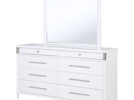 Robinson - 8 Drawer Dresser With Mirror - White