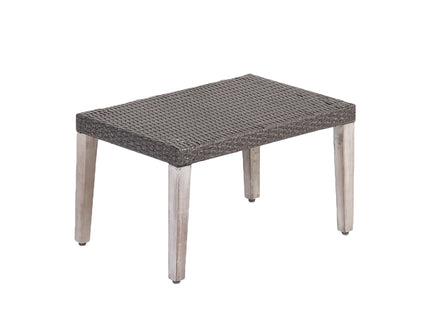 Savannah - Outdoor Wicker And Ottoman - Gray