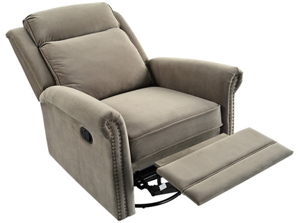 360 Degrees Swivel Recliner Manual Rocking Recliner Home With Adjustable Backrest