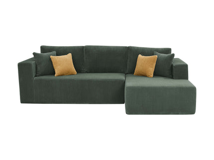 L - Shape Full Compressed Upholstered Sectional
