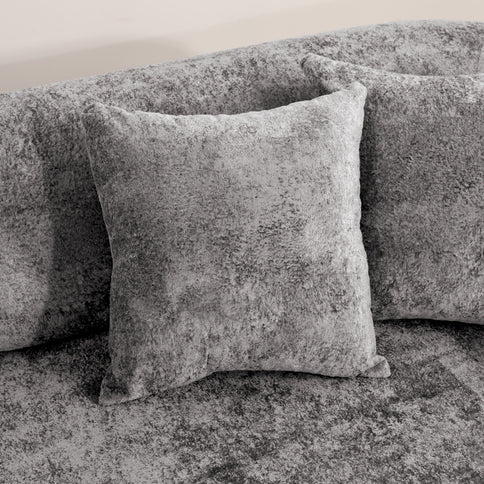 3 Seater Sofa With Built In Pet Bed Nook, Curved Design And 2 Throw Pillows