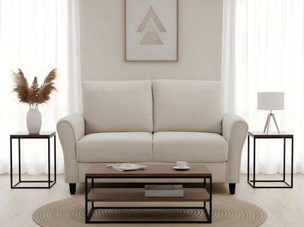 Patricia - Curved Arm Loveseat Sofa