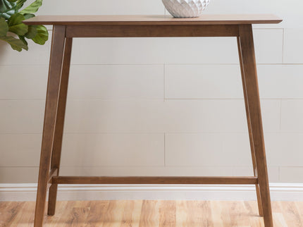 Bar Height Dining Table With Splayed Legs And Elongated Rectangular Top