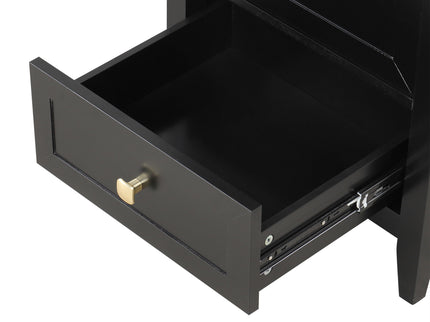 20" Bathroom Vanity With Sink Cabinet With Soft Closing Door, Drawer & Storage Rack - Black