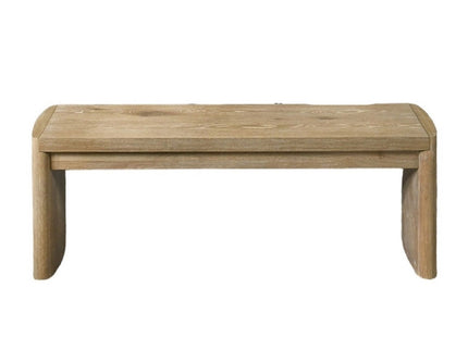 Upholstered Bench For Dining Room - Oak