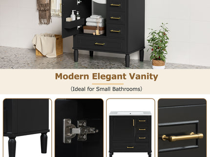 Traditional Bathroom Vanity Set With Soft Close Doors