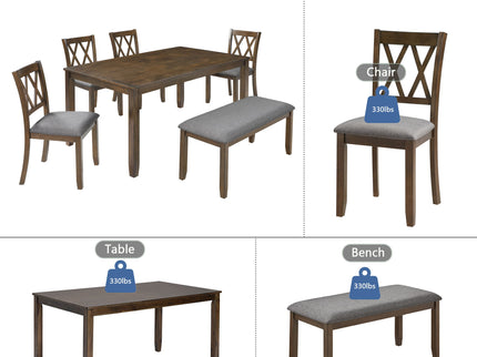Modern Dining Set With Upholstered Chairs