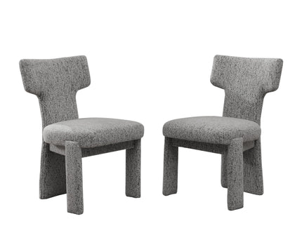 Armless Curved Back Accent Chairs