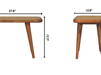Larissa - Rattan Bench - Oak