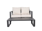 Beige / 2 Pc. 2 Seater Sofa, Table