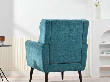 Modern Accent Chair Upholstered Foam Filled Living Room Chairs Comfy Reading Chair Mid-Century Modern Chair With Fabric Lounge Arm Chairs Armchair For Living Room Bedroom