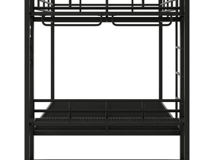 Bunk Bed With Storage Shelves, Clothes Hooks, LED Light