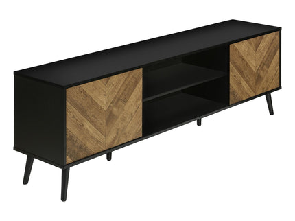 TV Stand, Console, Media Entertainment Center, Storage Cabinet, Modern Design - Black