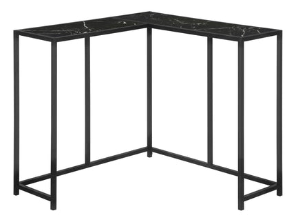 Corner Accent Console Table For Entryway, Unique L-Shaped Design