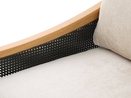 Loveseat Sofa With Armrests - Black