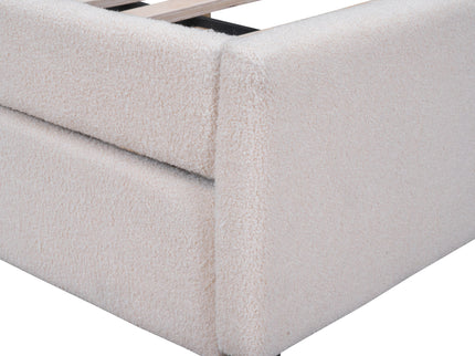 Upholstered Platform Bed With Trundle