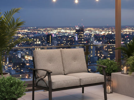 All-Weather Loveseat 2 Seats Sofa With Cushions