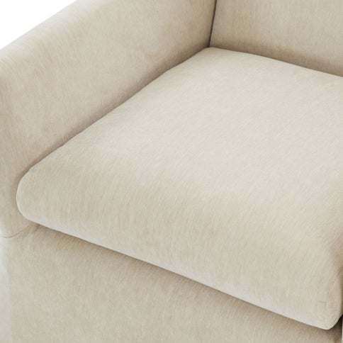 Luisa - Skirted Swivel Accent Chair