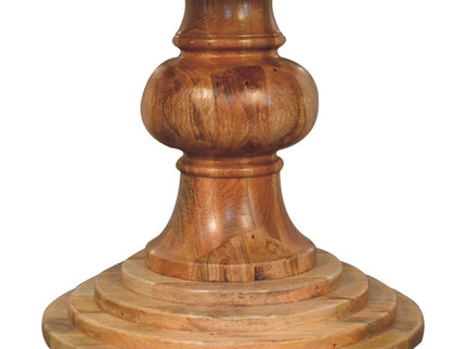 Round Turned Dining Table - Oak