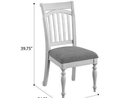Slat Back Dining Chairs (Set of 2) - Gray