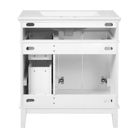 Modern Bathroom Vanity With Sink, Storage Cabinet, Soft Close Doors, Deep & Standard Drawers
