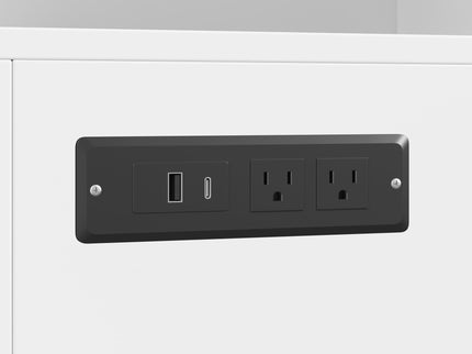 Pantry Cabinet With Hydraulic Flip Top And USB Charging Port