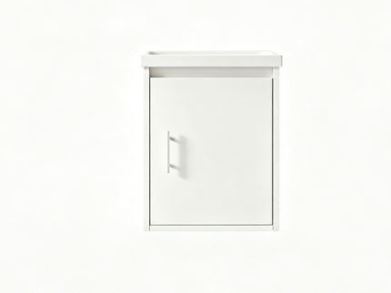 Floating Bathroom Vanity Combo, Wall Mounted Cabinet With Sink & Soft Close Doors For Small Bathrooms