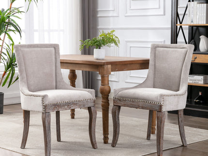 Ultra - Side Dining Chair, Nail Head (Set of 2)